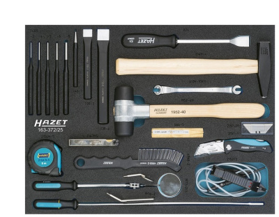 Набор инструментов Hazet 163-372/25 в ложементе 25 предметов. Набор инструментов Hazet 163-372/25 в ложементе 25 предметов.